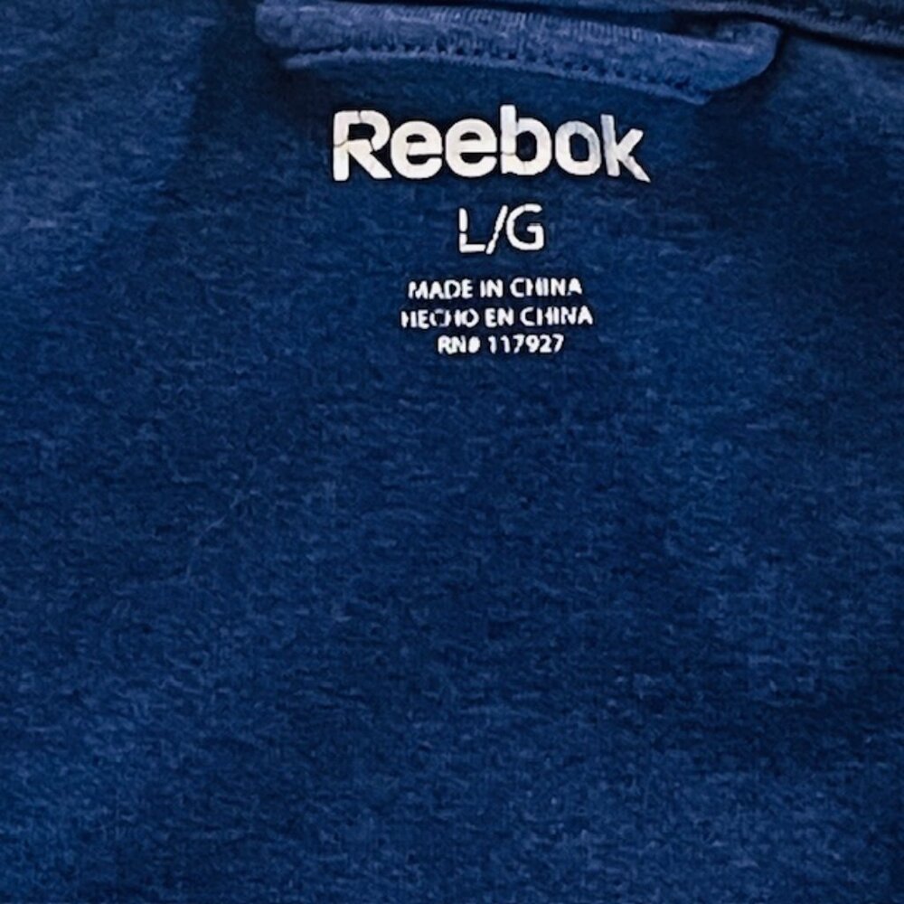 REEBOK Women's Blue Performance Full-Zip Hoodie Jacket - Size Large - Picture 4 of 6